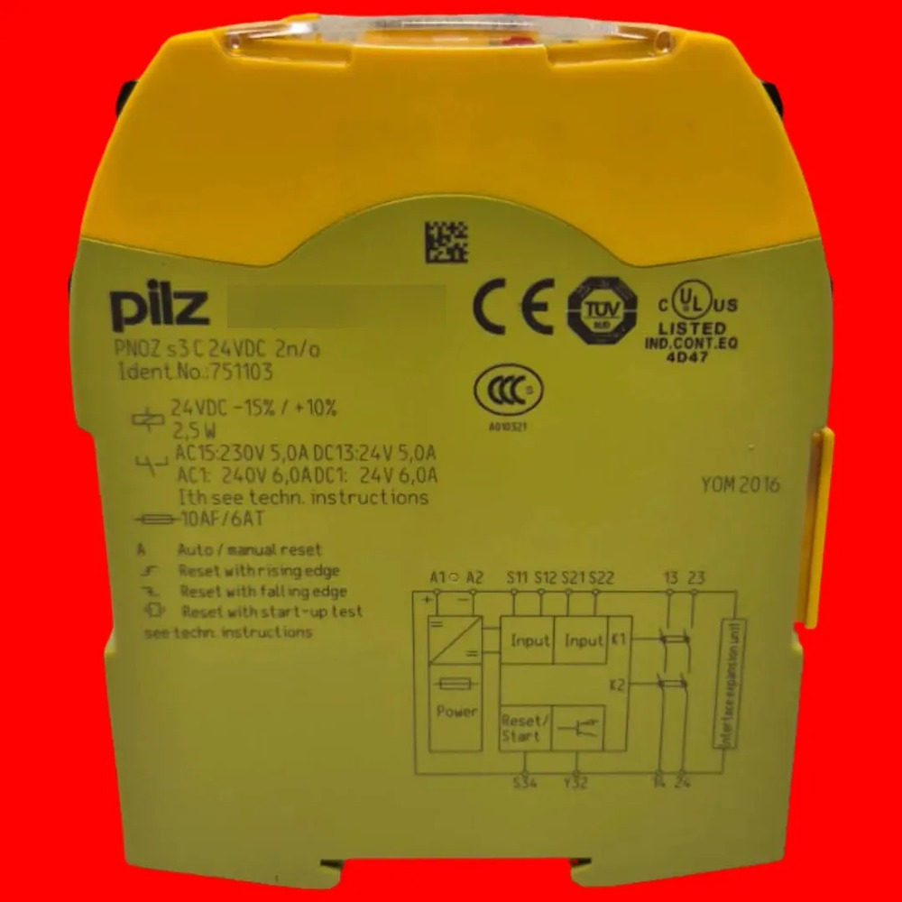 Pilz Pnoz-s3c-24 Pilz Safety Relay Pnoz S3 C 24 Vdc 751103 - Imagen 4