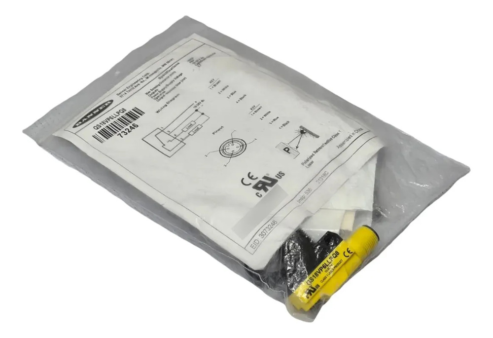 Qs18vp6llpq8 Banner World-beam Laser Sensor Pnp 10-30vdc