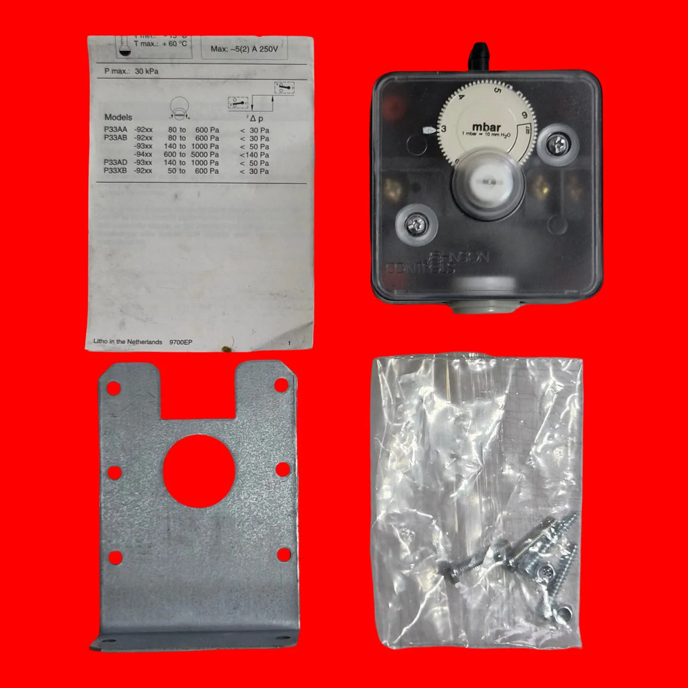 Johnson Controls P33ab-9200 Presostato Diferencial De Aire - Imagen 3