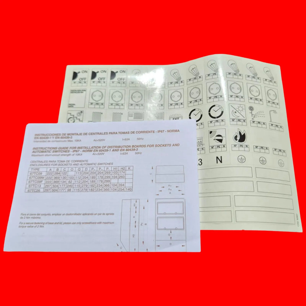 Ide 67tc09m 36x22x12 Cm 178m Electric Caja Estanca - Imagen 6