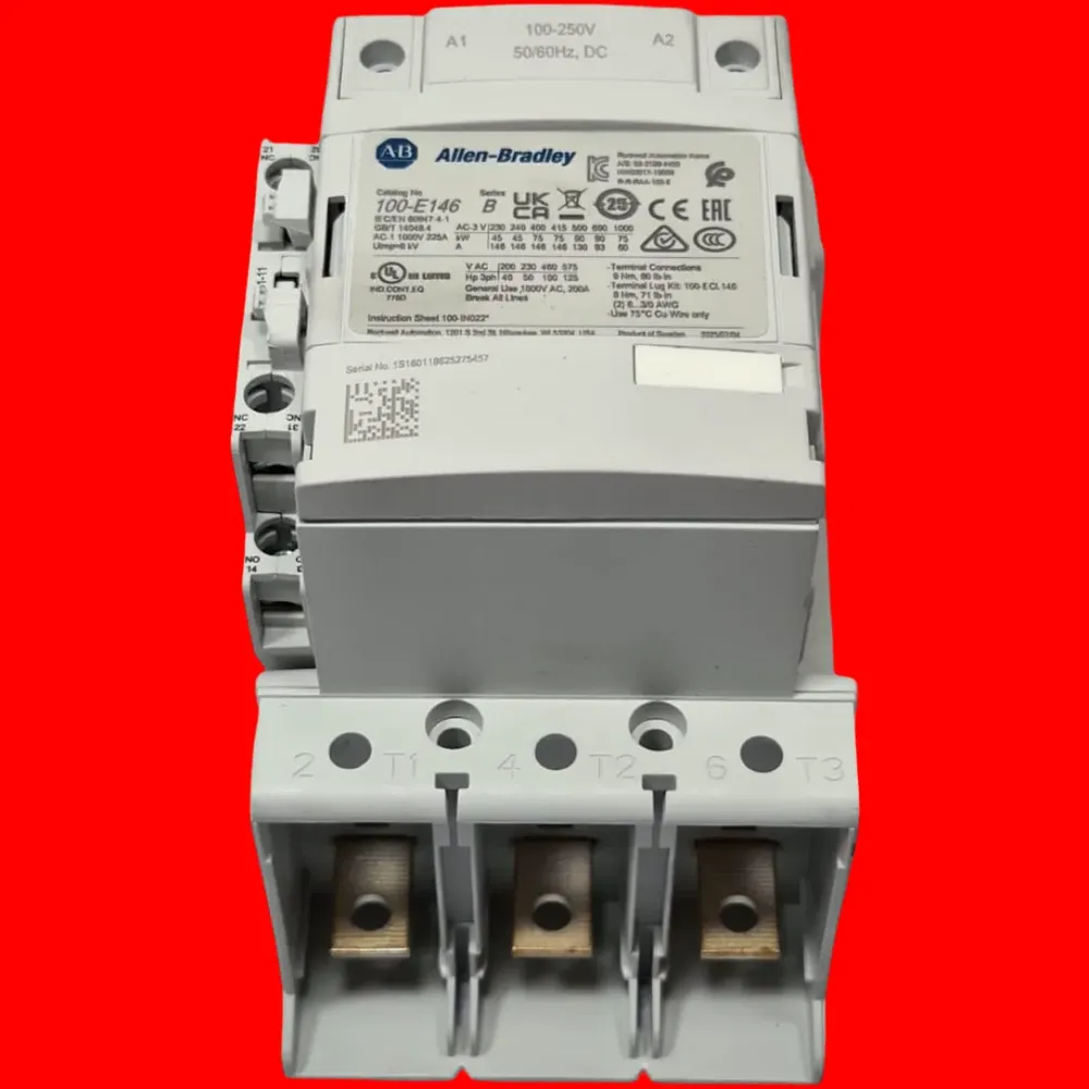 Contactor Allen Bradley 100-e146kd11 146a 100-250v Ac/dc 1no - Imagen 4