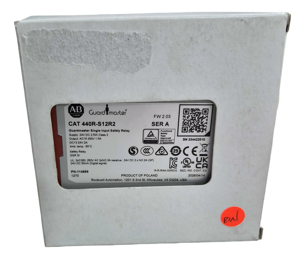 440r-s12r2 Rele De Seguridad Allen Bradley Ser A