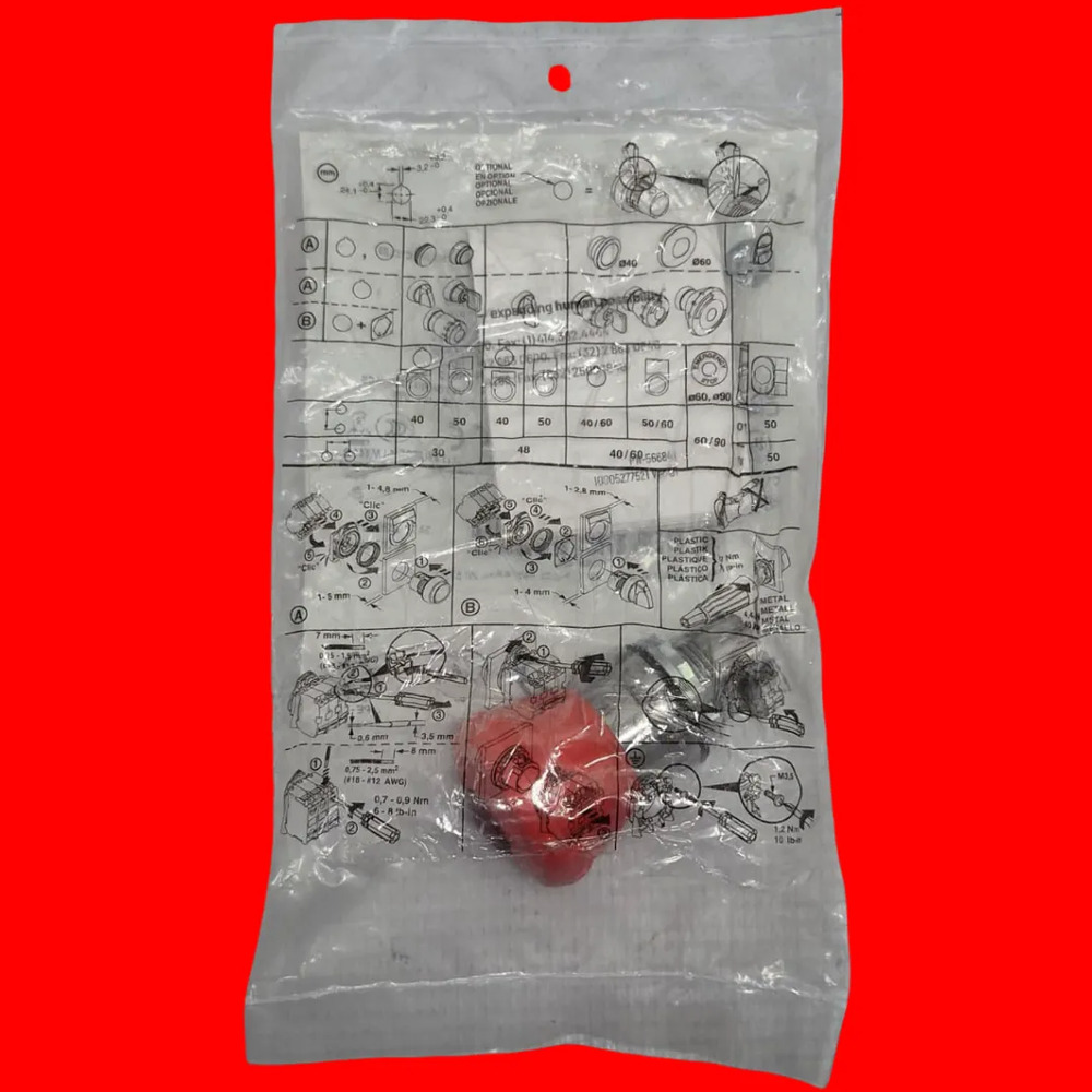 Paro De Emergencia Allen Bradley 800fm-lmt44 40mm - Imagen 2