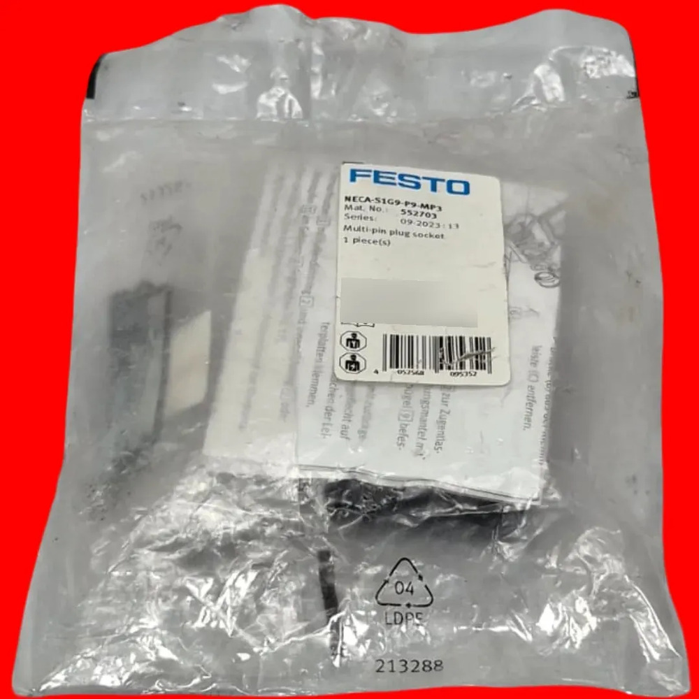 Módulo Festo Neca-s1g9-p9-mp3 Conector Multipolo De Enchufe - Imagen 2