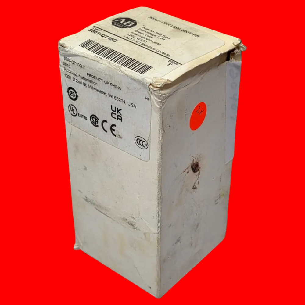 Allen Bradley 800t-qt10g Luz Piloto Pulsor 120 Vca Verde - Imagen 3