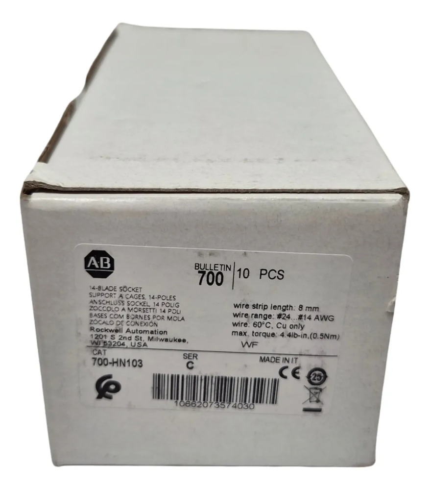 Base Para Relevador Allen Bradley 700-hn103 Serie C (10pz)