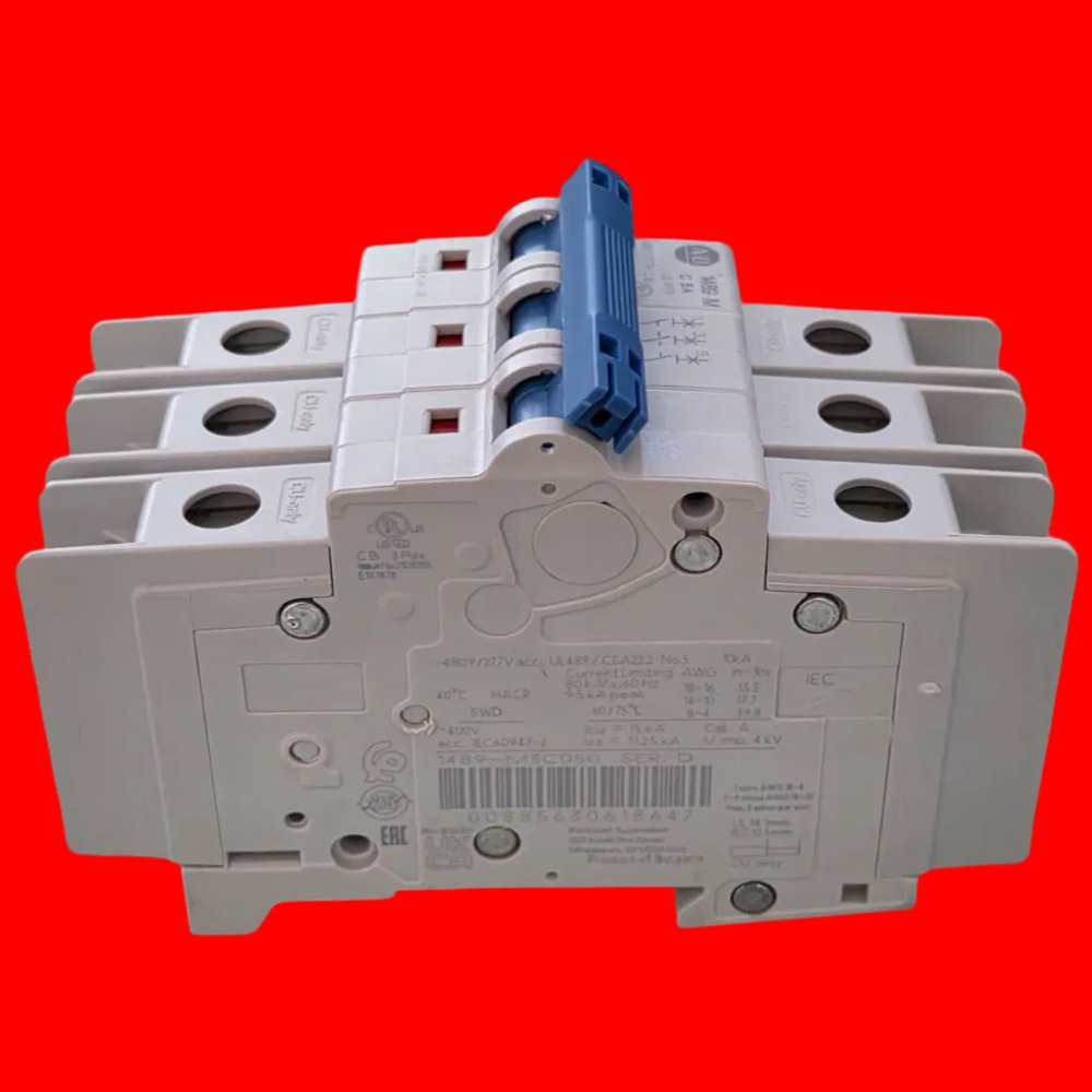 Allen Bradley 1489-m3c050 Mini Circuit Breaker 3 Pole - Imagen 4
