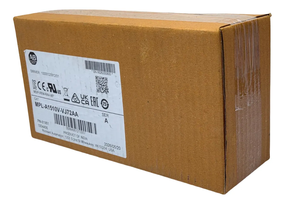 Allen Bradley Mpl-a1510v-vj72aa Servo Motor Kinetix 200v