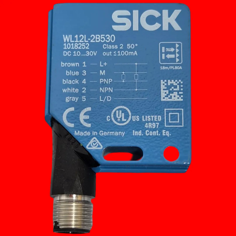 Sensor Fotoeléctrico Sick Wl12l-2b530 Láser Reflejo - Imagen 3