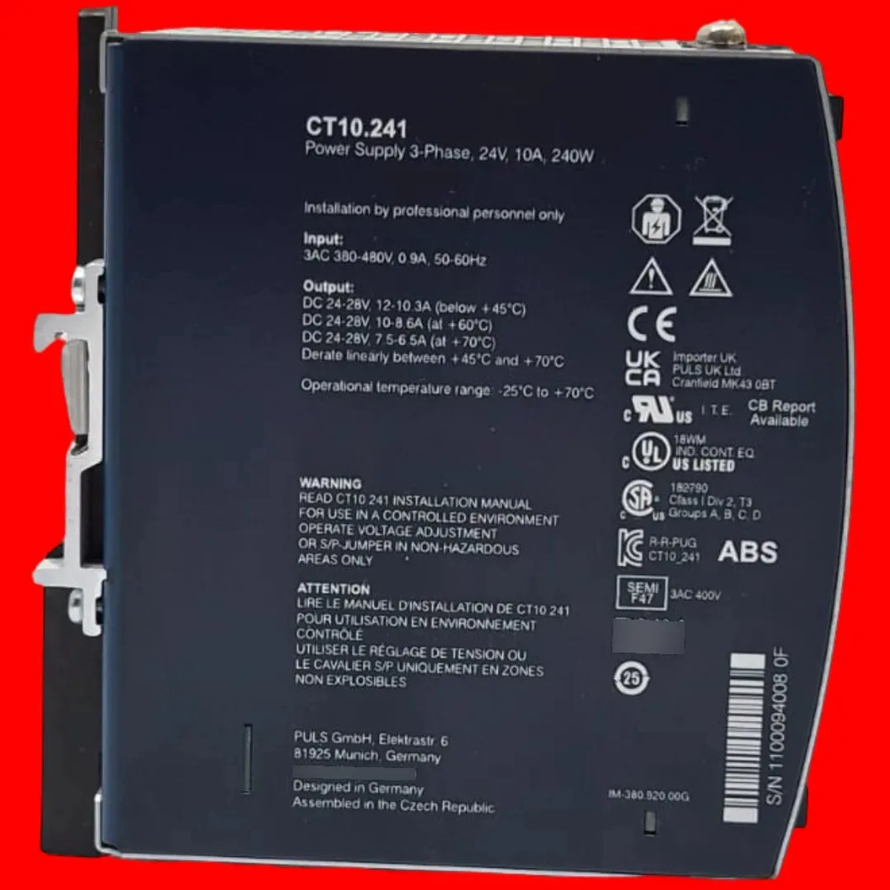 Fuente De Alimentacion Puls Dimension Ct10.241 24vdc 10a - Imagen 5