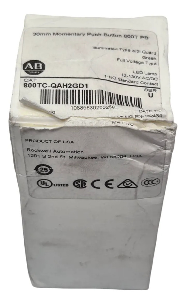 Boton Selector Luces 800tc-qah2gd1 Allen Bradley Verde