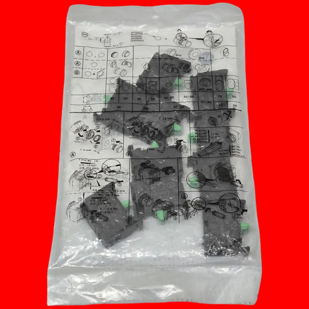 Allen Bradley 800f-x10 Block De Contactos Bolsa De 10 Pz Gris - Imagen 3