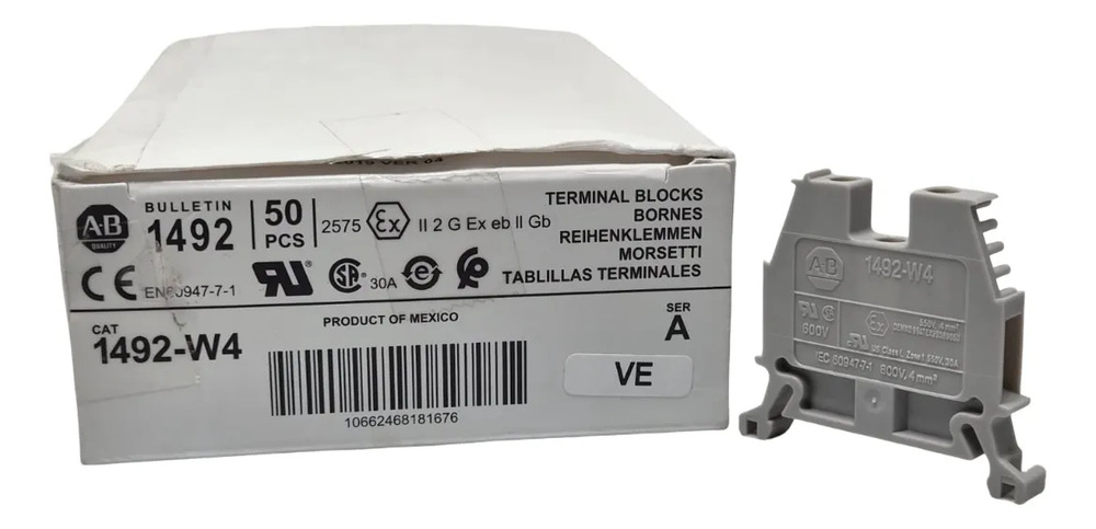 Allen Bradley 1492-w4 Bloques De Terminal Caja Con 23 Piezas