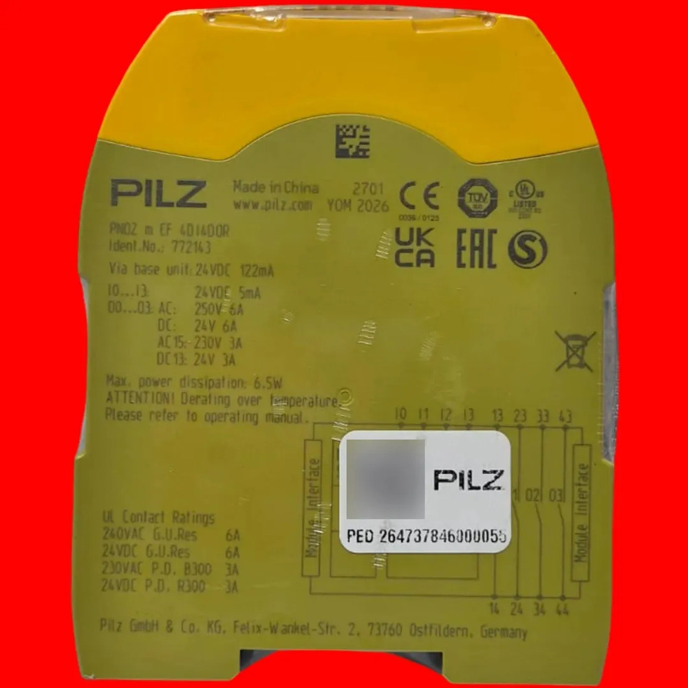 Pilz 772143 Pnoz M Ef 4di4dor Módulo De Entradas Y Salidas - Imagen 3