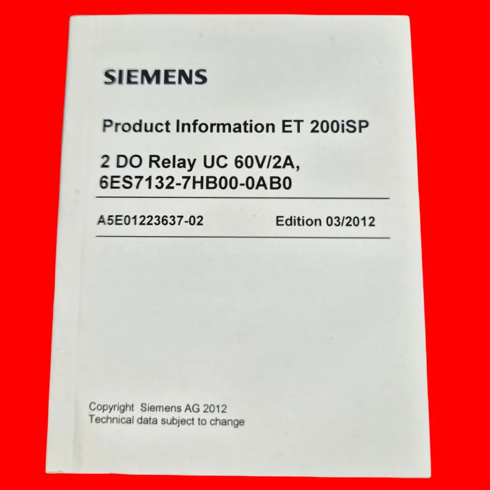 6es7132-7hb00-0ab0 Siemens Módulo De Entrada Digital - Imagen 7