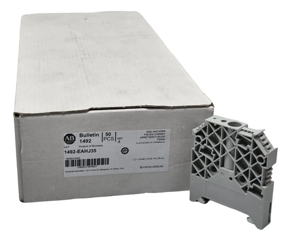 1492-eahj35 Allen Bradley End Anchor Gray
