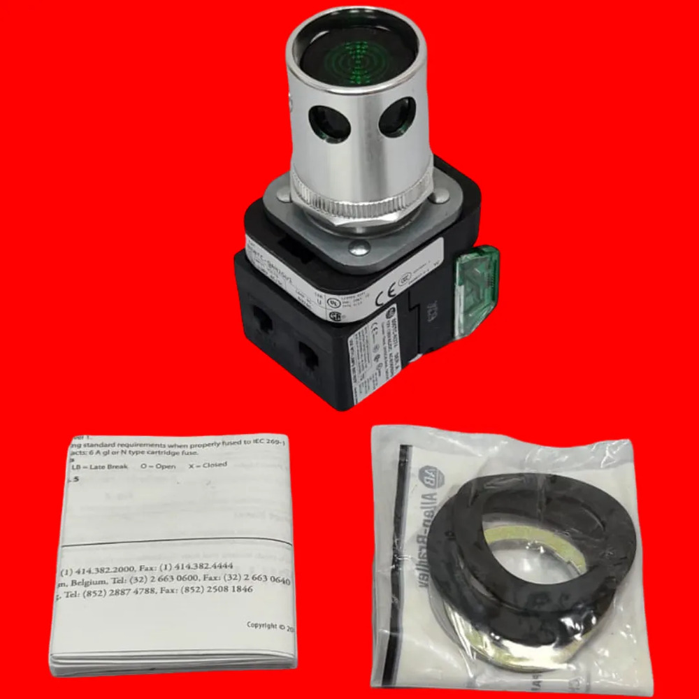 Boton Selector Luces 800tc-qah2gd1 Allen Bradley Verde - Imagen 2