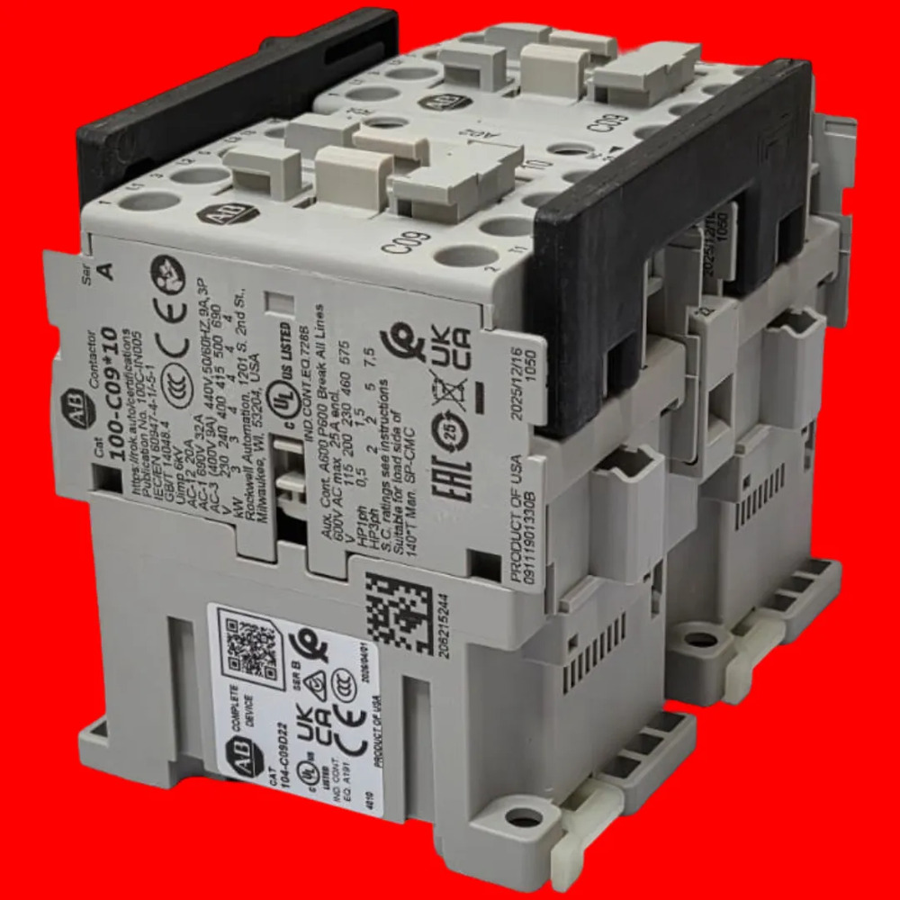 104-c09d22 Allen-bradley Reversing Contactor 9a 110vac - Imagen 2