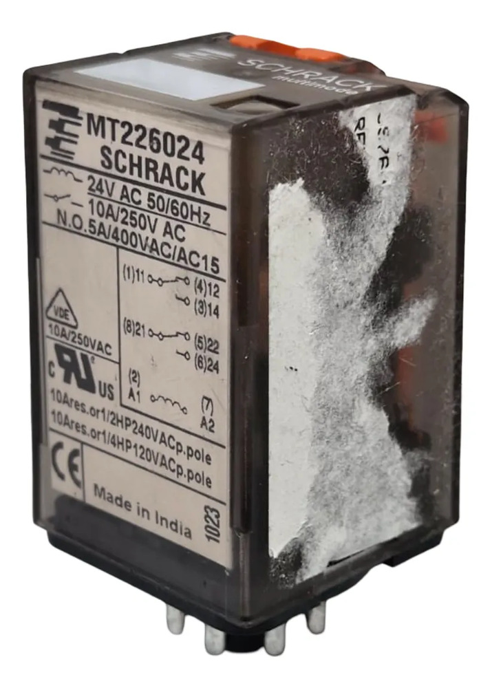 Mt226024 Schrack Relevador Encapsulado 10a 8p 24vac
