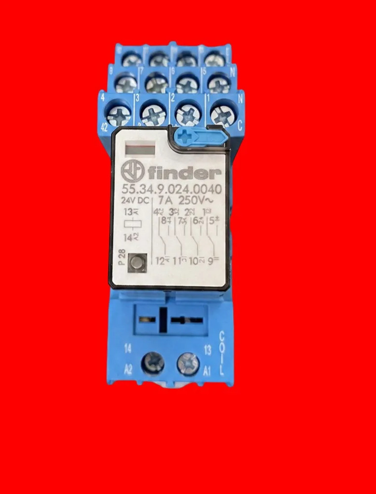 Finder 94.04 Con 55.34.9.024.0040 Rele 10a 24v - Imagen 2