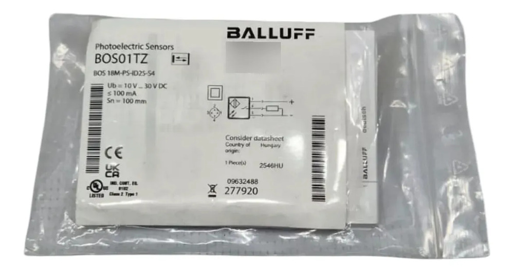 Sensor Fotoelectrico Balluff Bos01tz M12 Reflexion