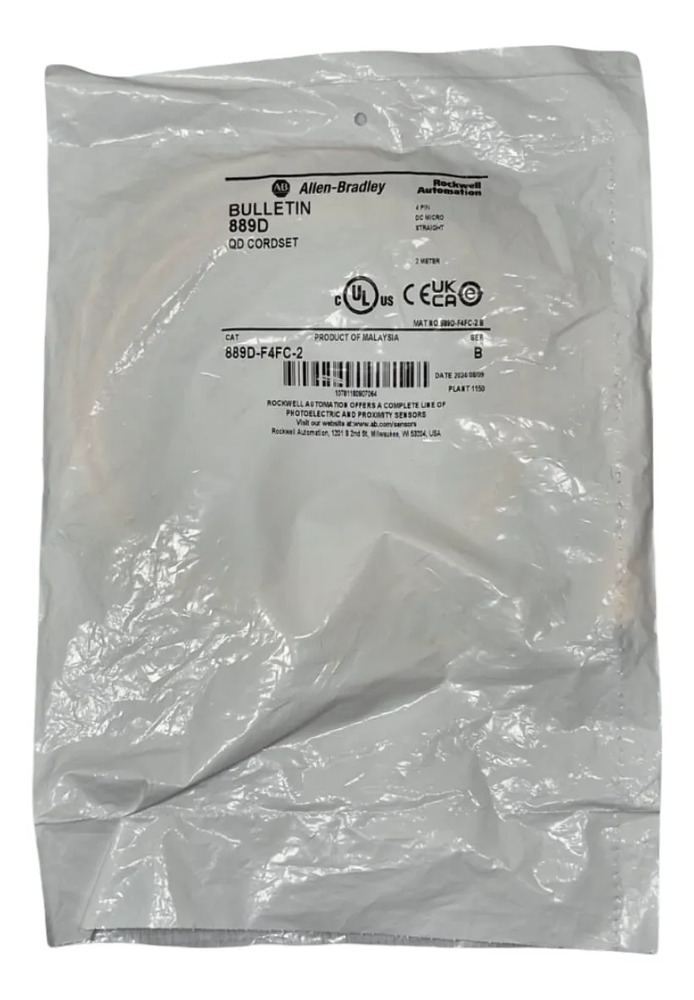 Cable Conector Allen Bradley 889d-f4fc-2 M12 4 Pines 2m Hemb