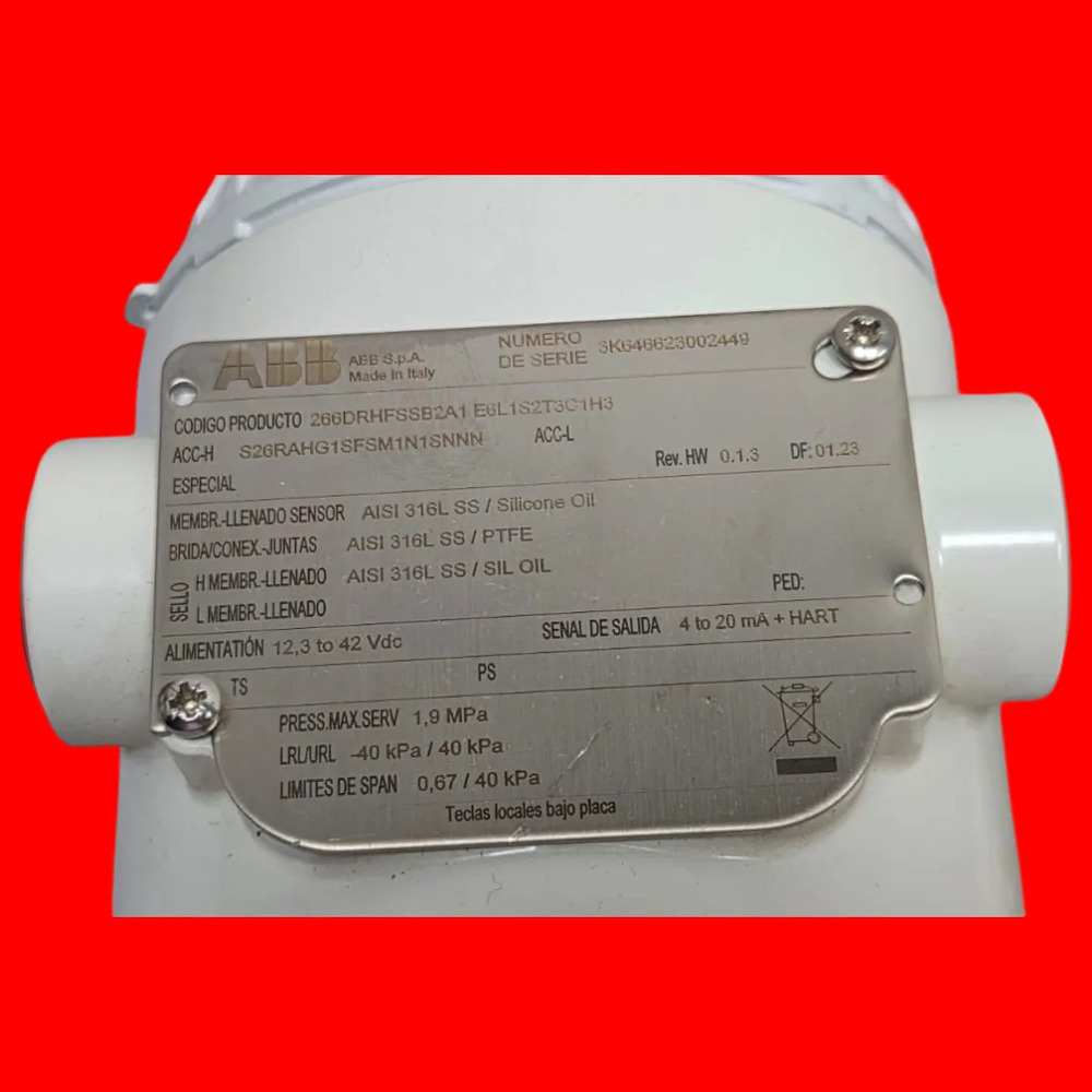 Abb 266drhfssb2a1-e6l1 Transmisor De Precion - Imagen 4
