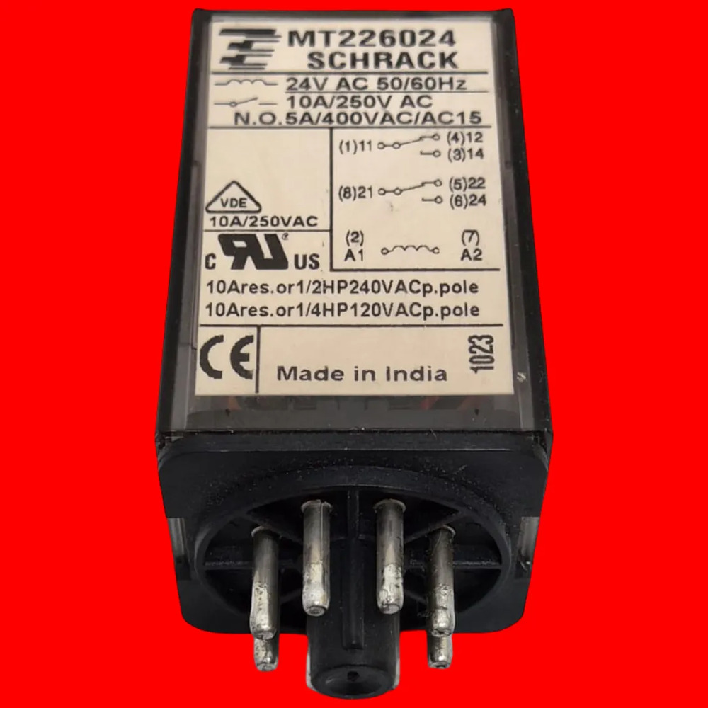 Mt226024 Schrack Relevador Encapsulado 10a 8p 24vac - Imagen 4