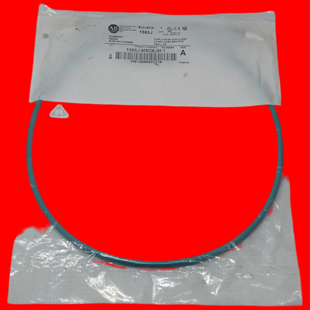 Allen-bradley 1585j-m8cbjm-1 Ethernet Turquesa 1m - Imagen 2